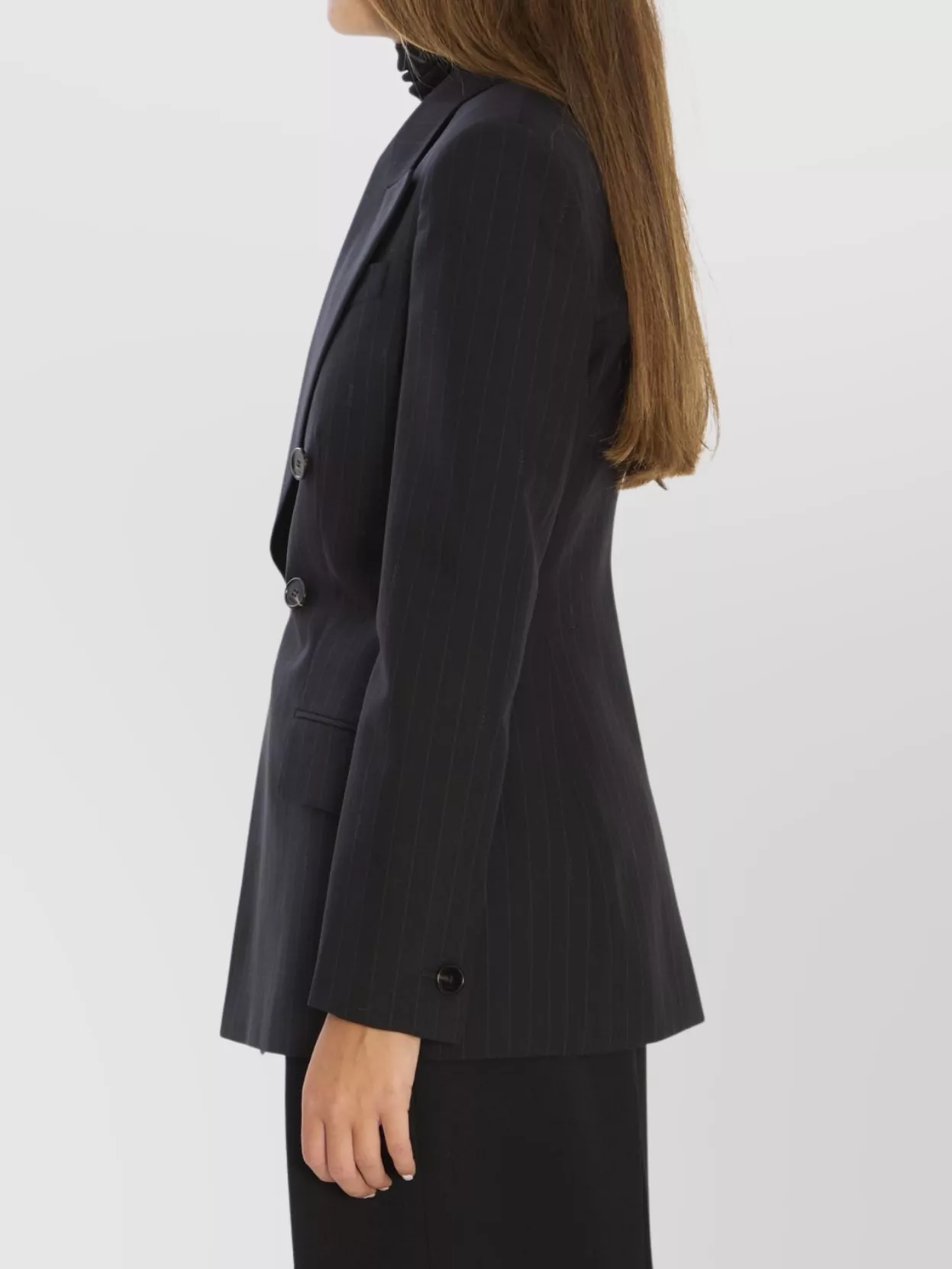 Gucci Double-Breasted Wool Jacket Notch Lapel