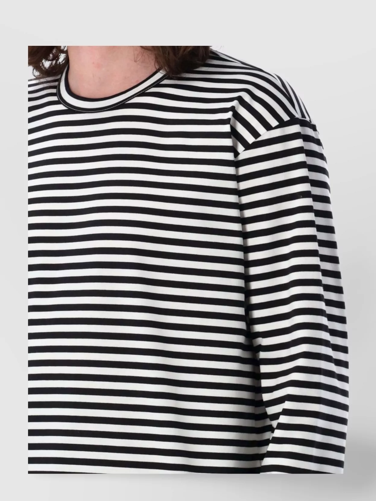 Junya Watanabe Striped Long Sleeve Crew Neck T-Shirt
