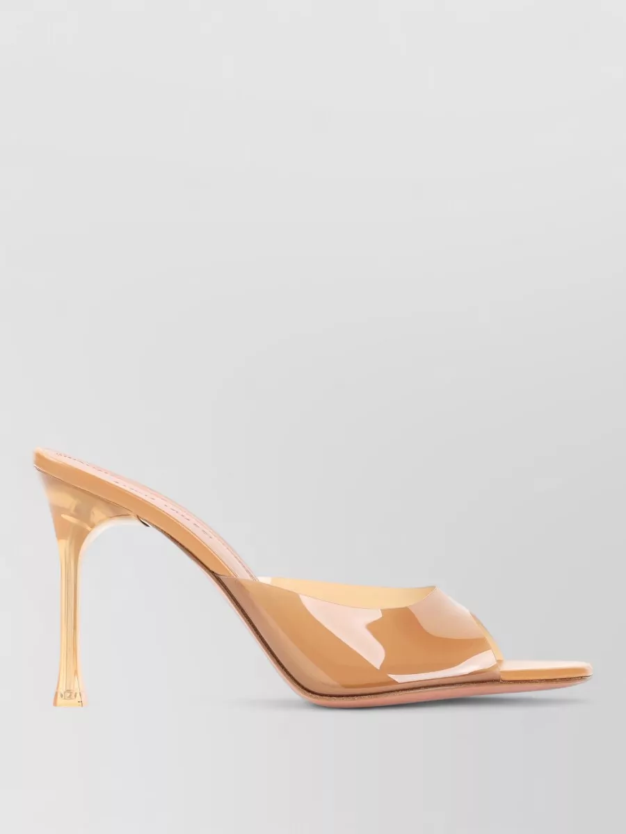 Amina Muaddi pvc high heel mules