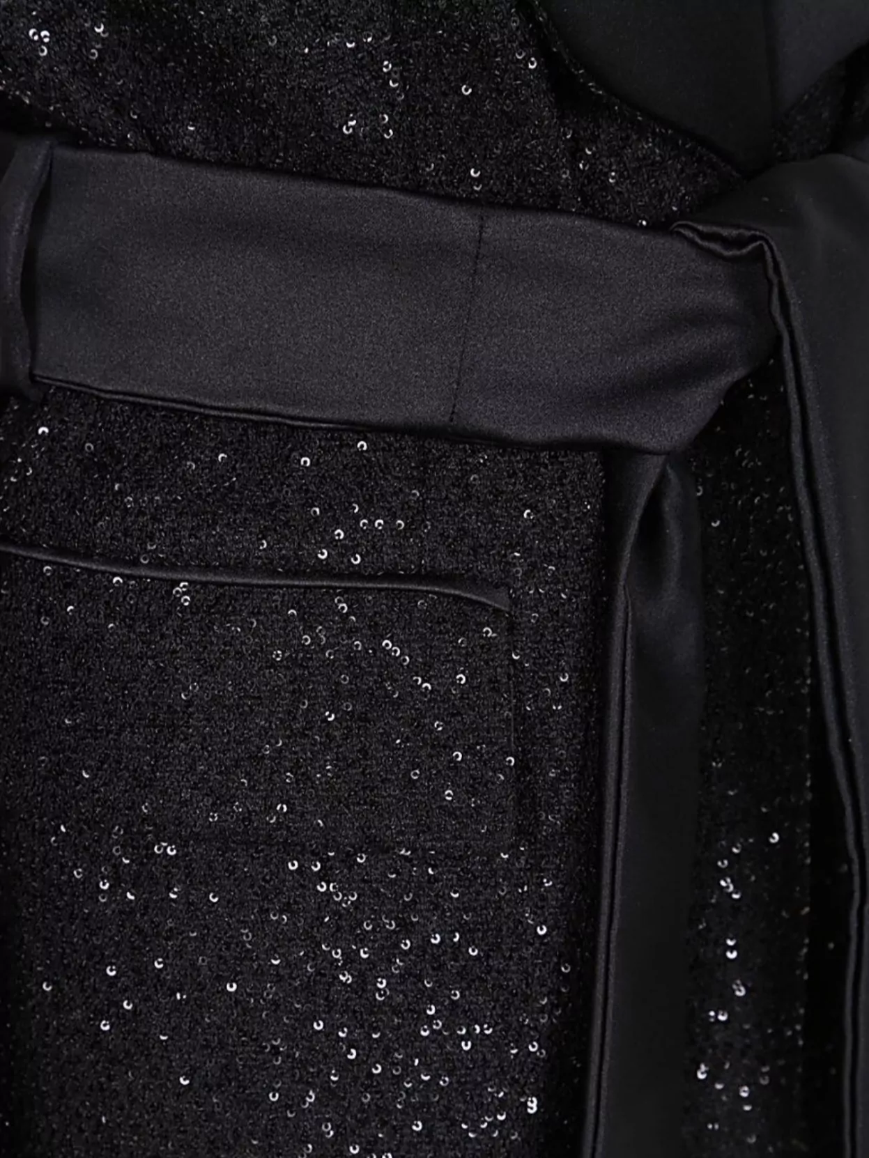 Max Mara Pau Viscose Blend Blazer With All-over Sequins In Black