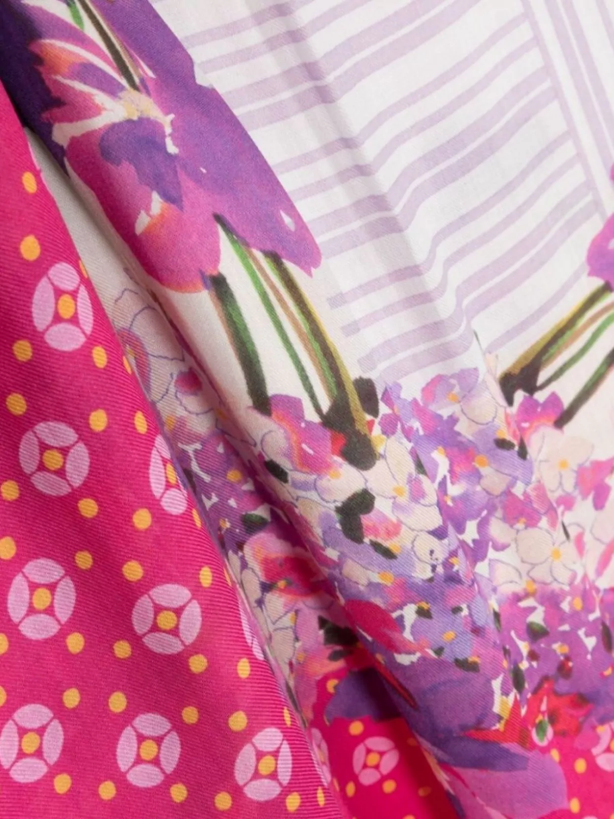 Twin-Set Floral Print Lightweight Modal Scarf
