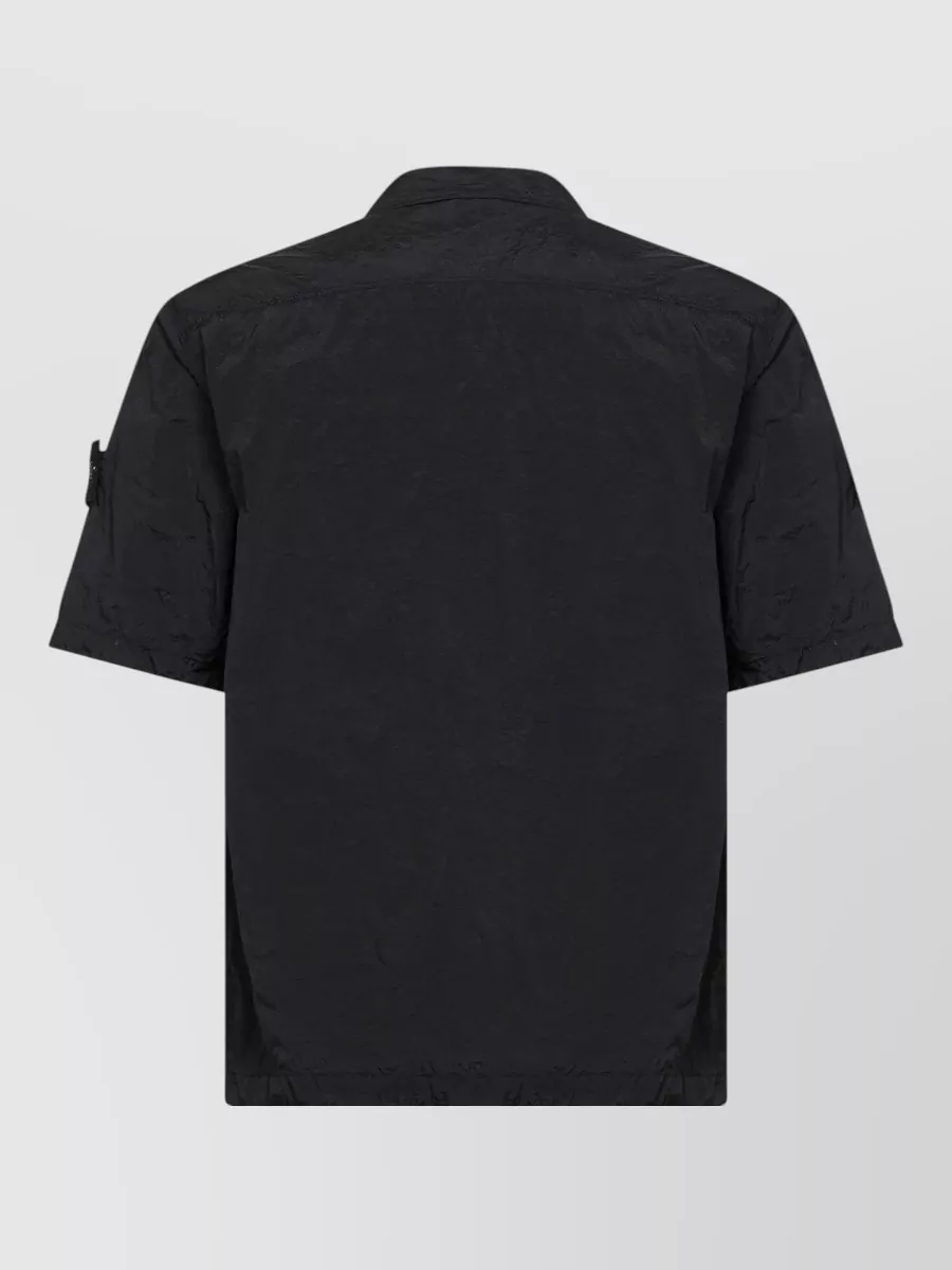 Stone Island Nylon Short-Sleeve Zip Overshirt