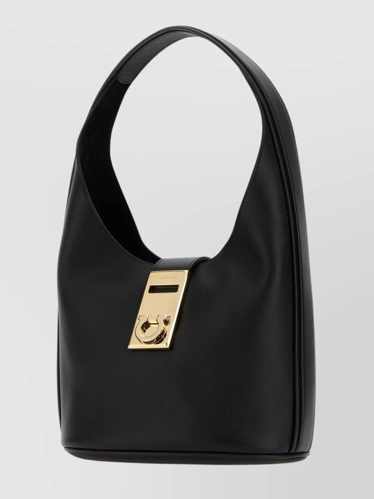 Ferragamo Medium Structured Hobo Handbag With Top Handle