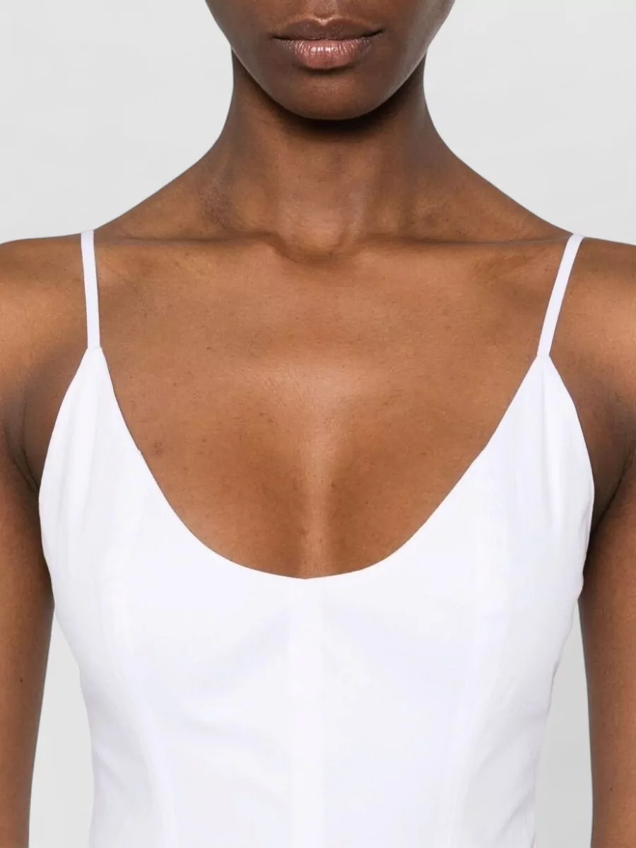 Staud Cotton Fitted Mini Dress