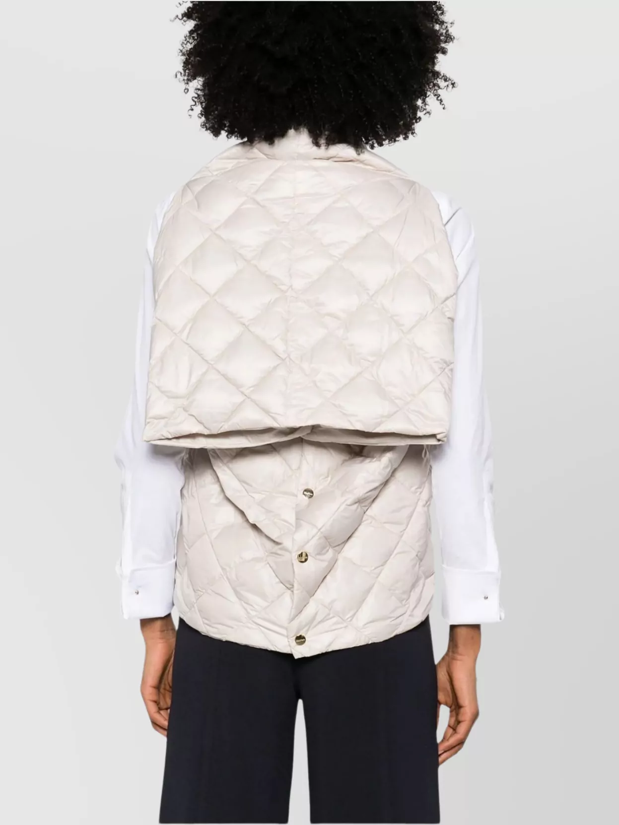 Max Mara Quilted Diamond Lightweight Sleeveless Vest
