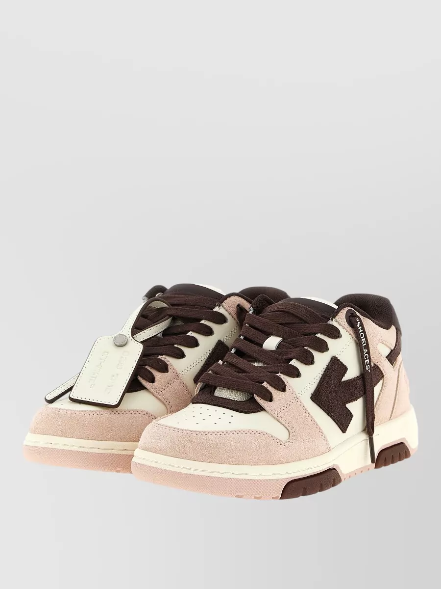 Off-White Leather Out Of Office Low-Top Sneakers