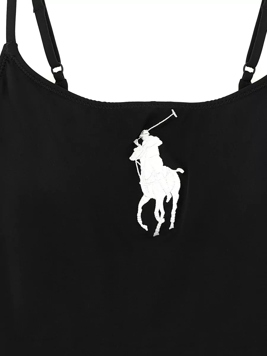 Polo Ralph Lauren One-Shoulder Swimsuit