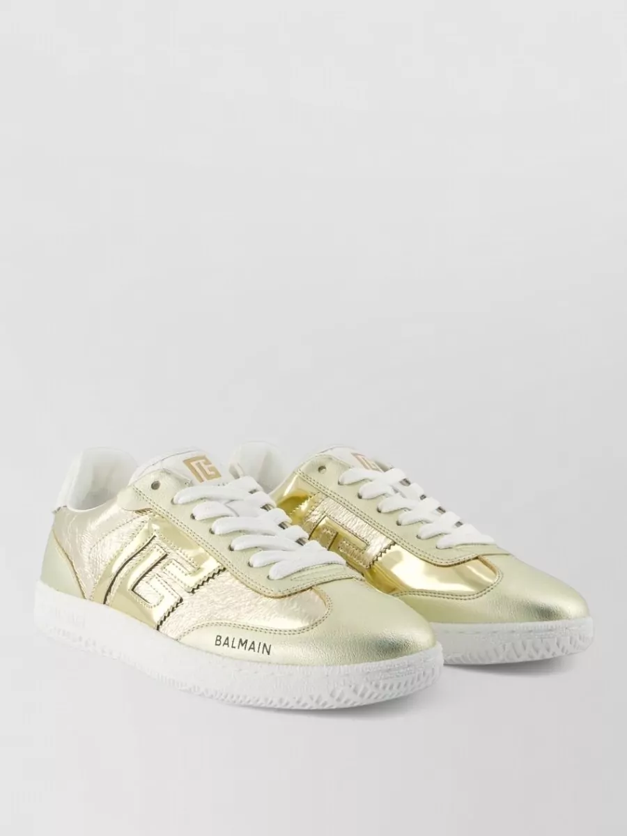 Balmain leather low-top sneakers