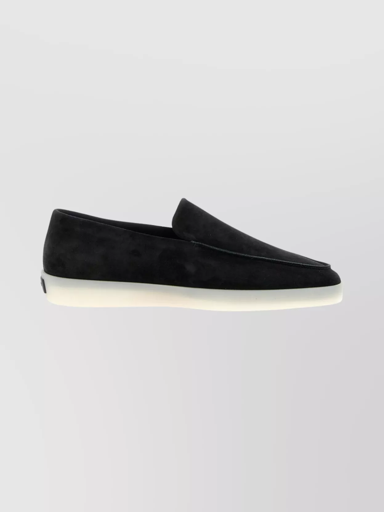 Fear Of God Suede Round Toe Loafers With Rubber Sole