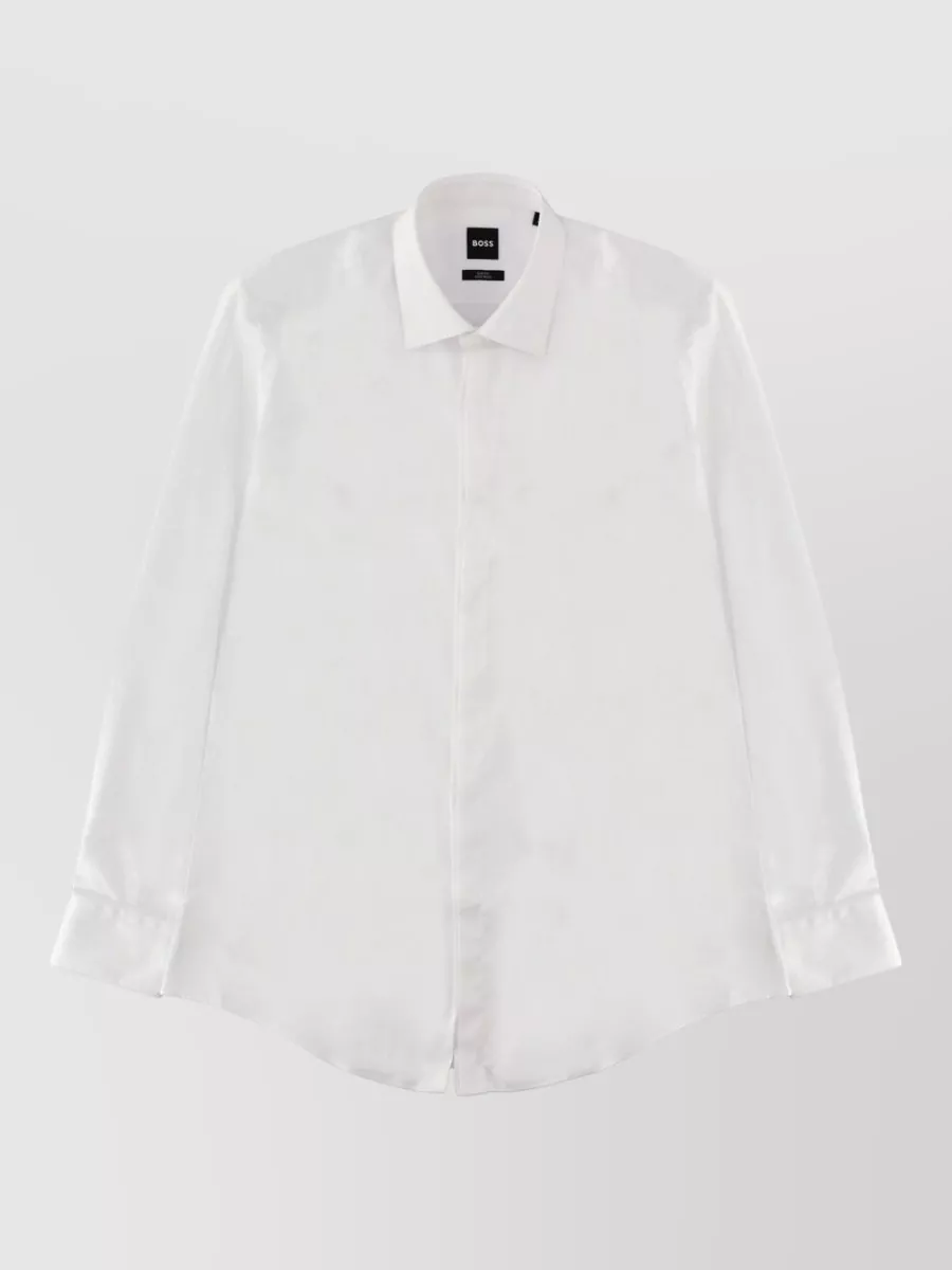 Boss Leather slim-fit shirt