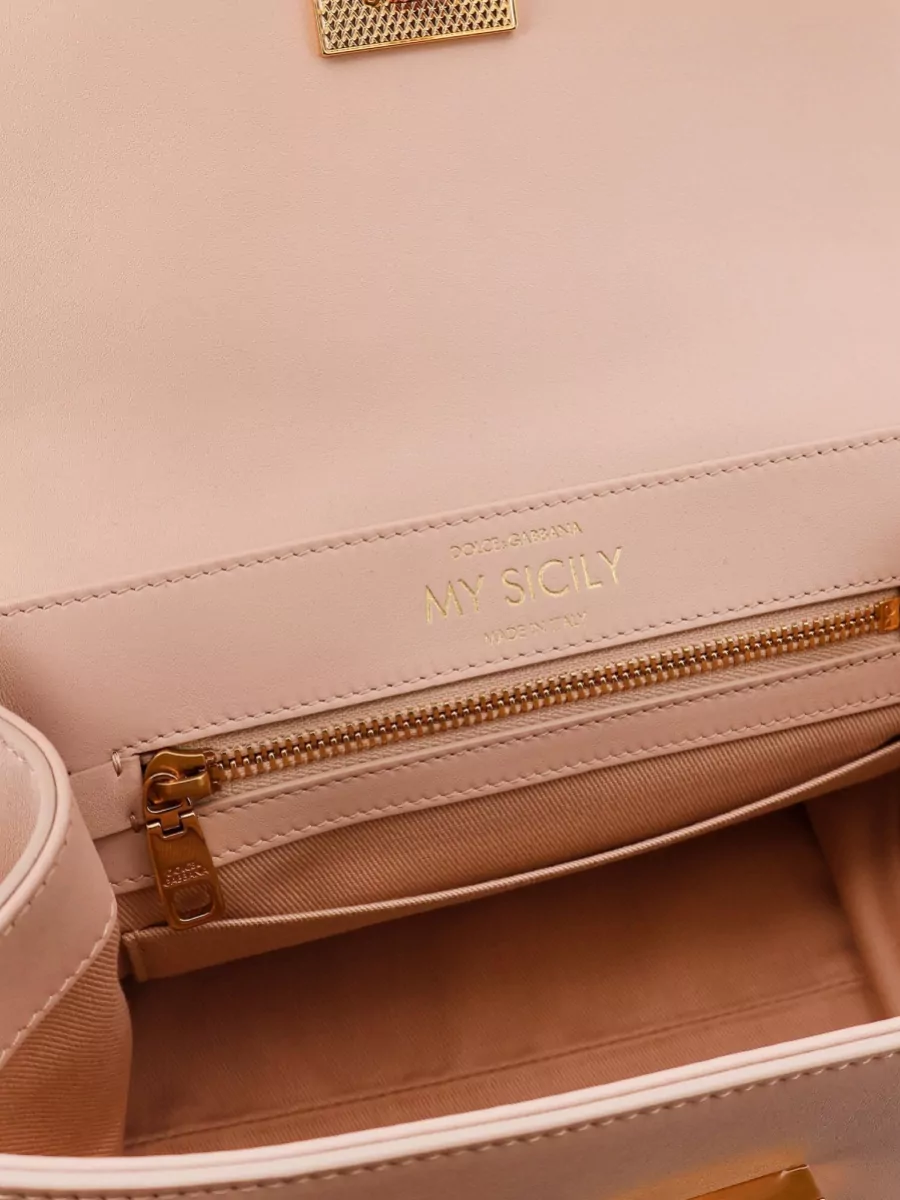 Dolce&Gabbana My Sicily Leather Shoulder Top Handle Bag