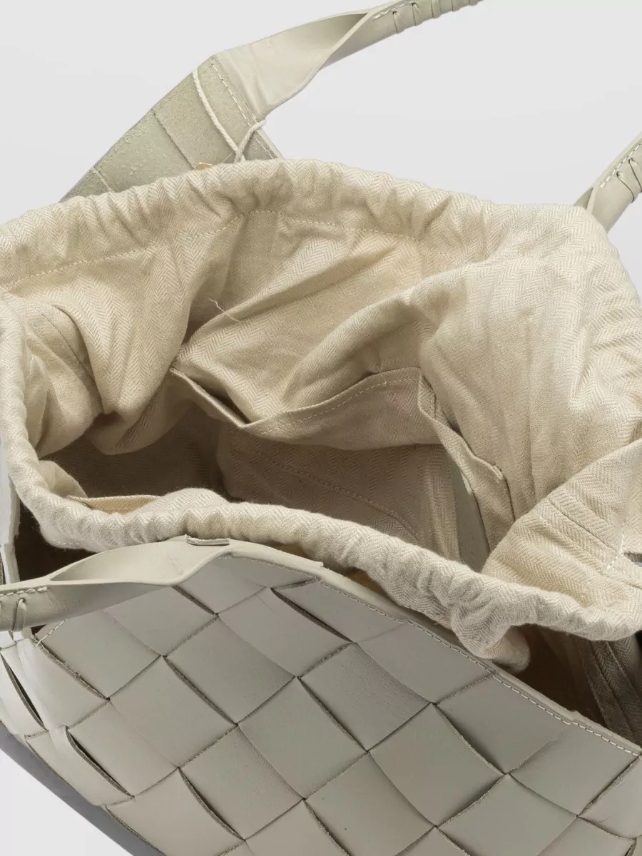 Dragon Diffusion Woven Shoulder Bag Featuring Top Handle