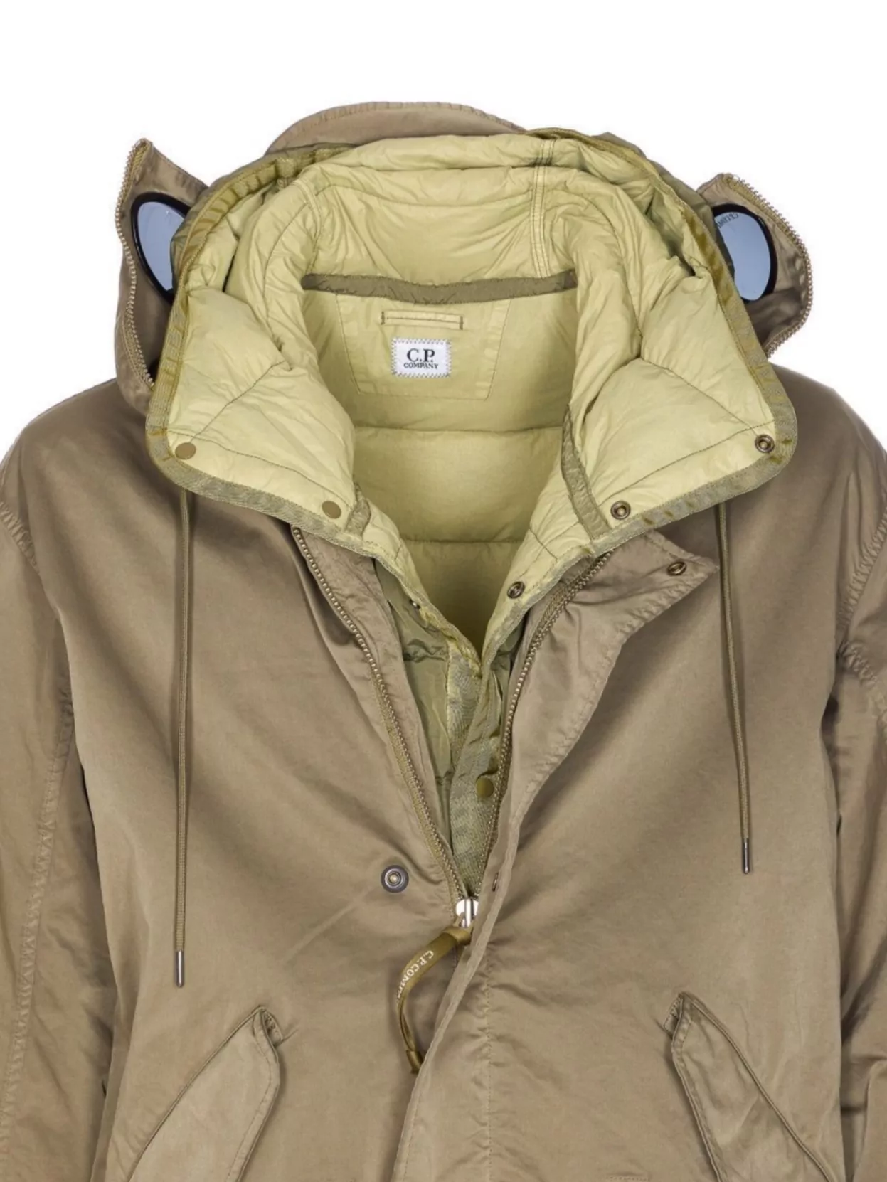 C.p. Company Hooded Outerwear Jacket And Pockets