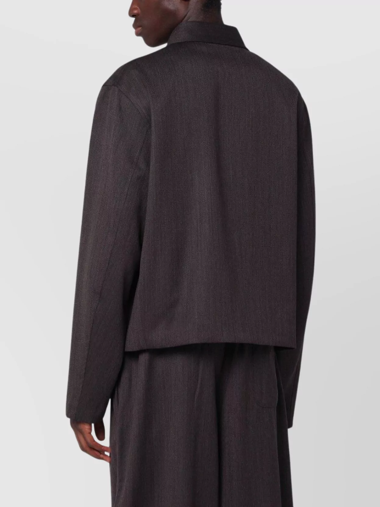 Our Legacy Wool Jacket With Zip And Pockets In Purple