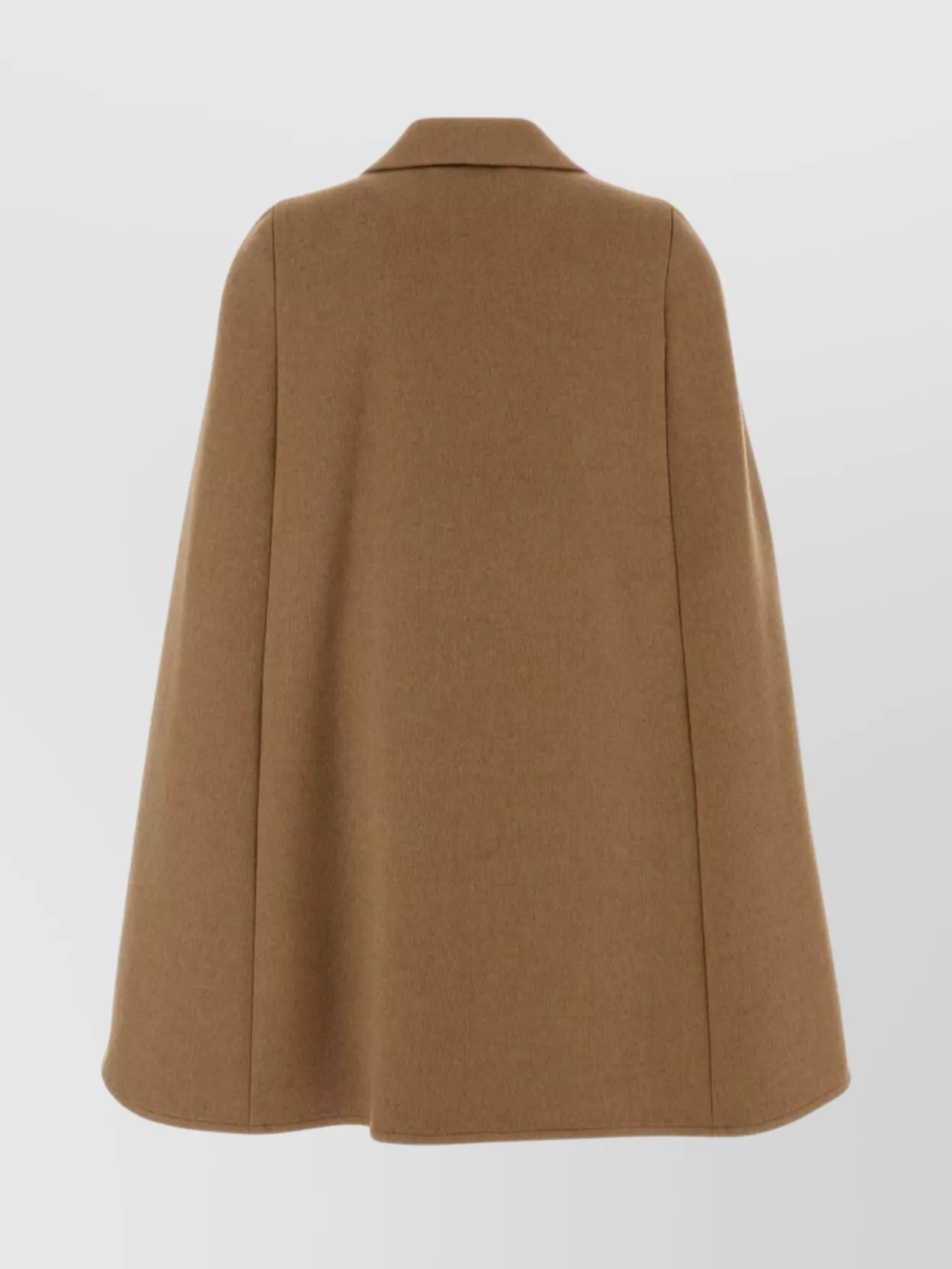 Max Mara Double-breasted Cape Featuring Button Detailing In Brown