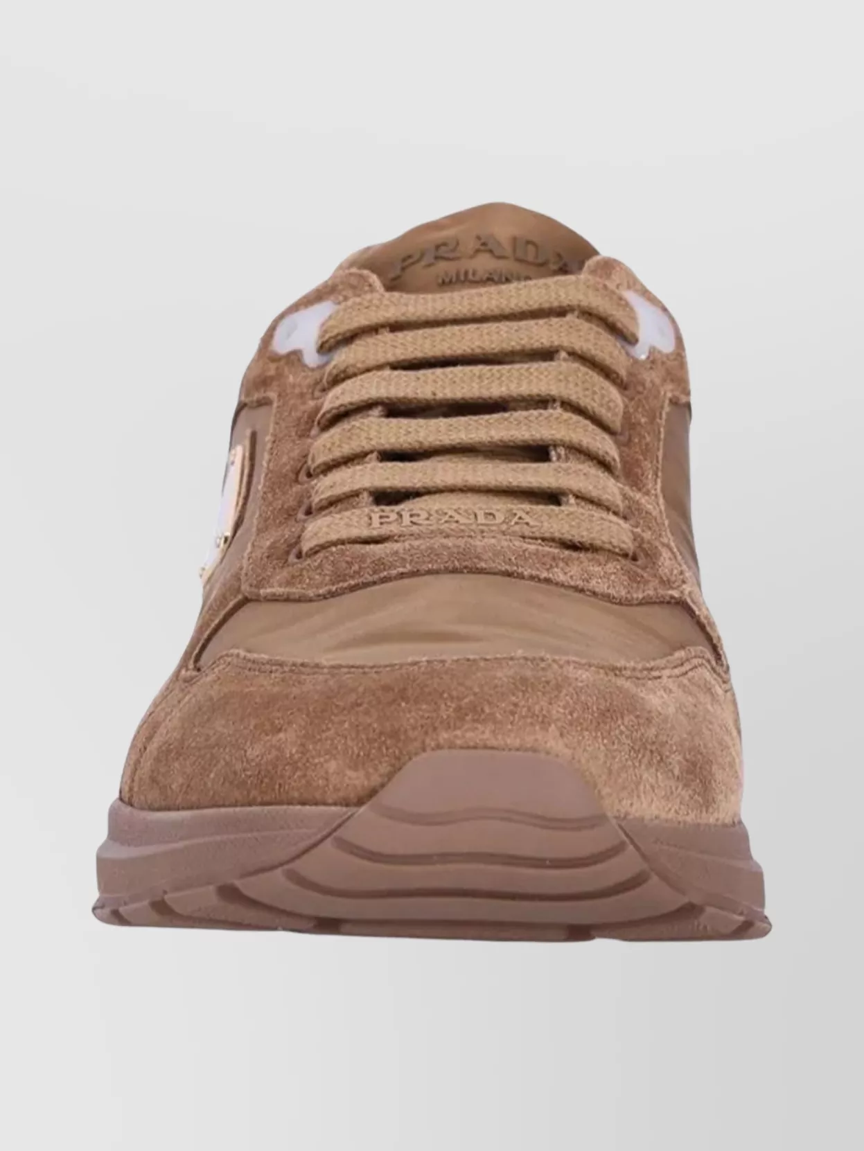 Prada Modern Low-Top Sneakers Suede Panels