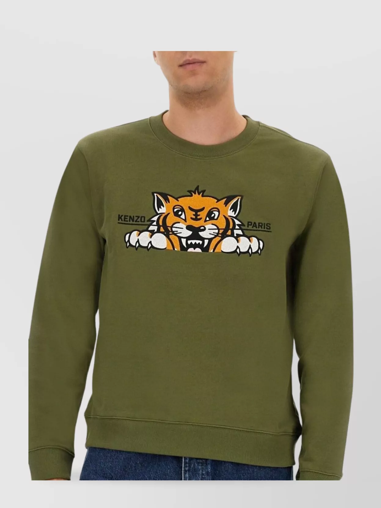 Kenzo Crew Neck Sweater Ribbed Cuffs
