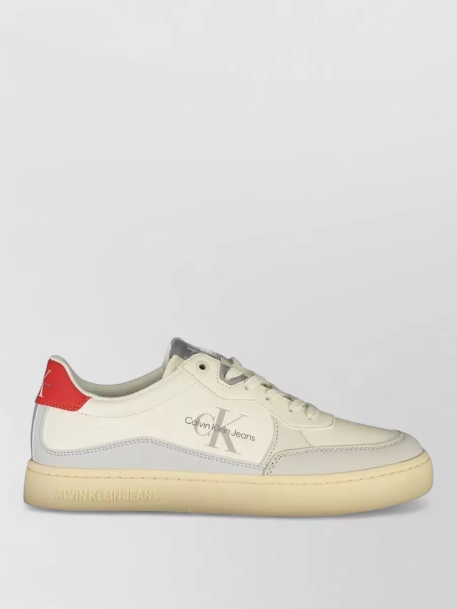 Calvin Klein Leather Low-Top Sneakers