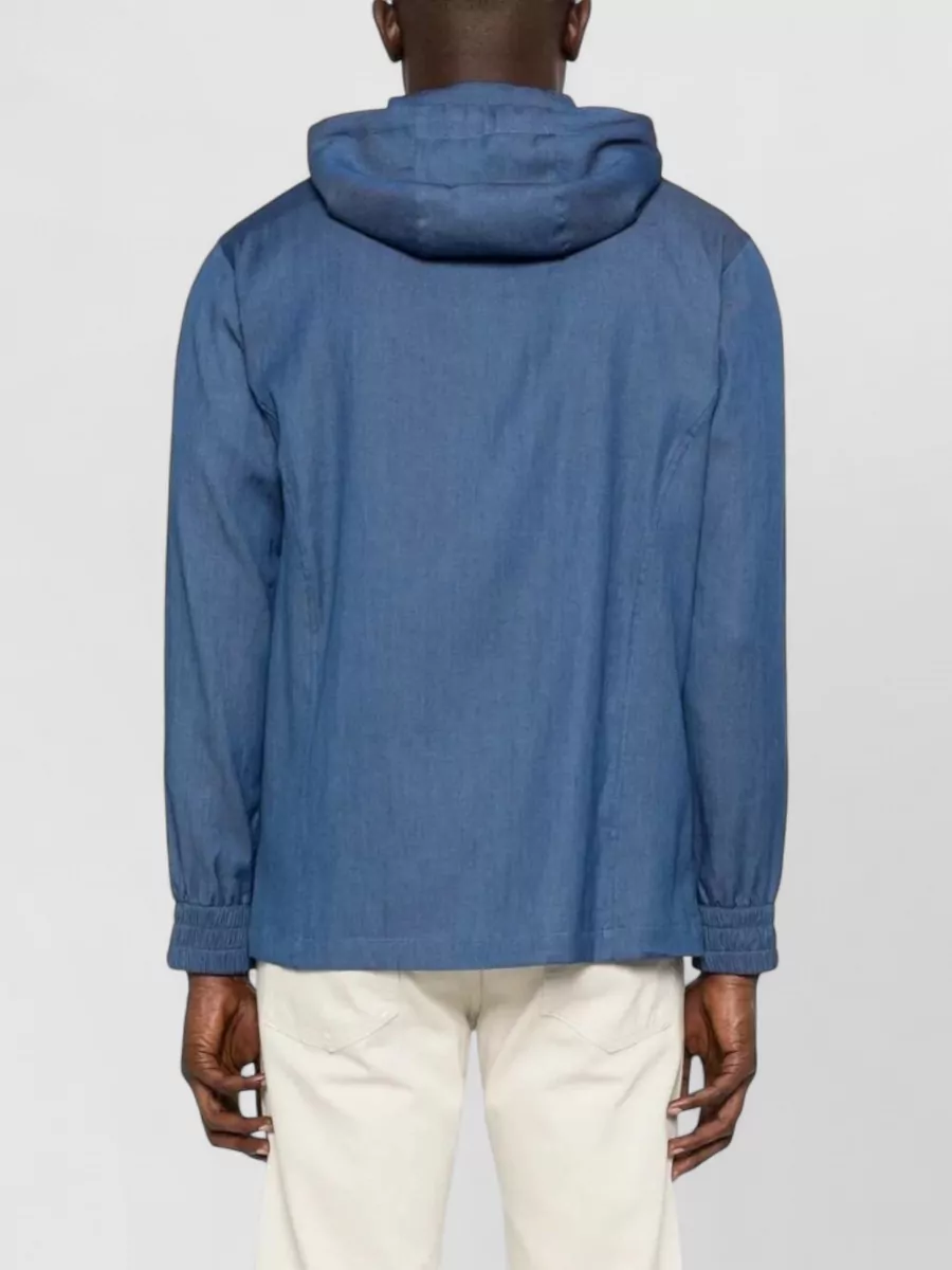 Kiton Cotton Zip-Up Hoodie