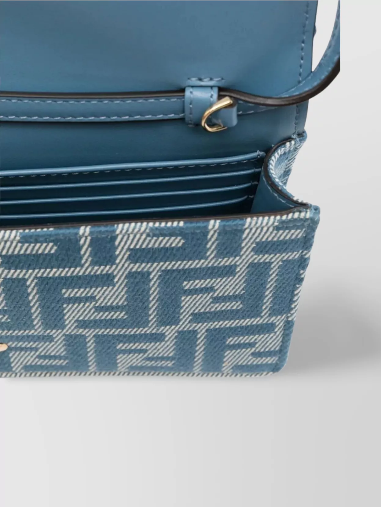 【関税＆送料込み】Fendi Denim-Effect Ff Jacquard By The Wa FENDI Medium FF Jacquard denim-effect Tote Bag | Blue | FARFETCH