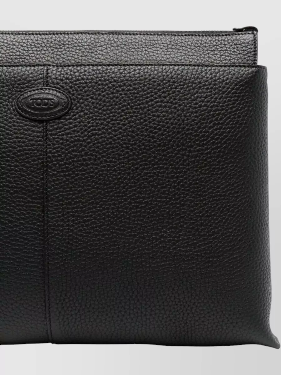 Tod's Medium Leather Clutch Bag Rectangular