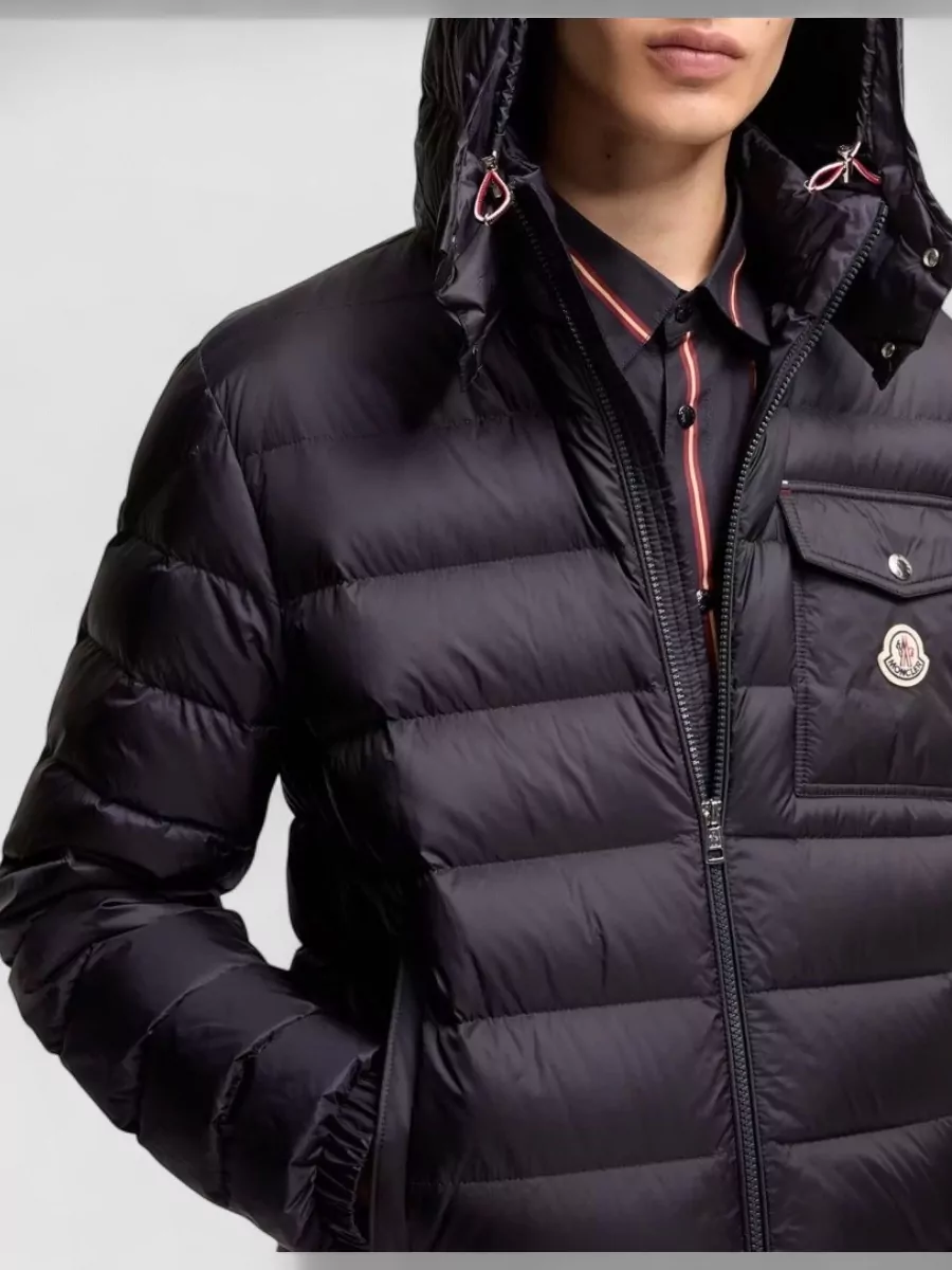 Moncler Down Hooded Short Puffer Jacket