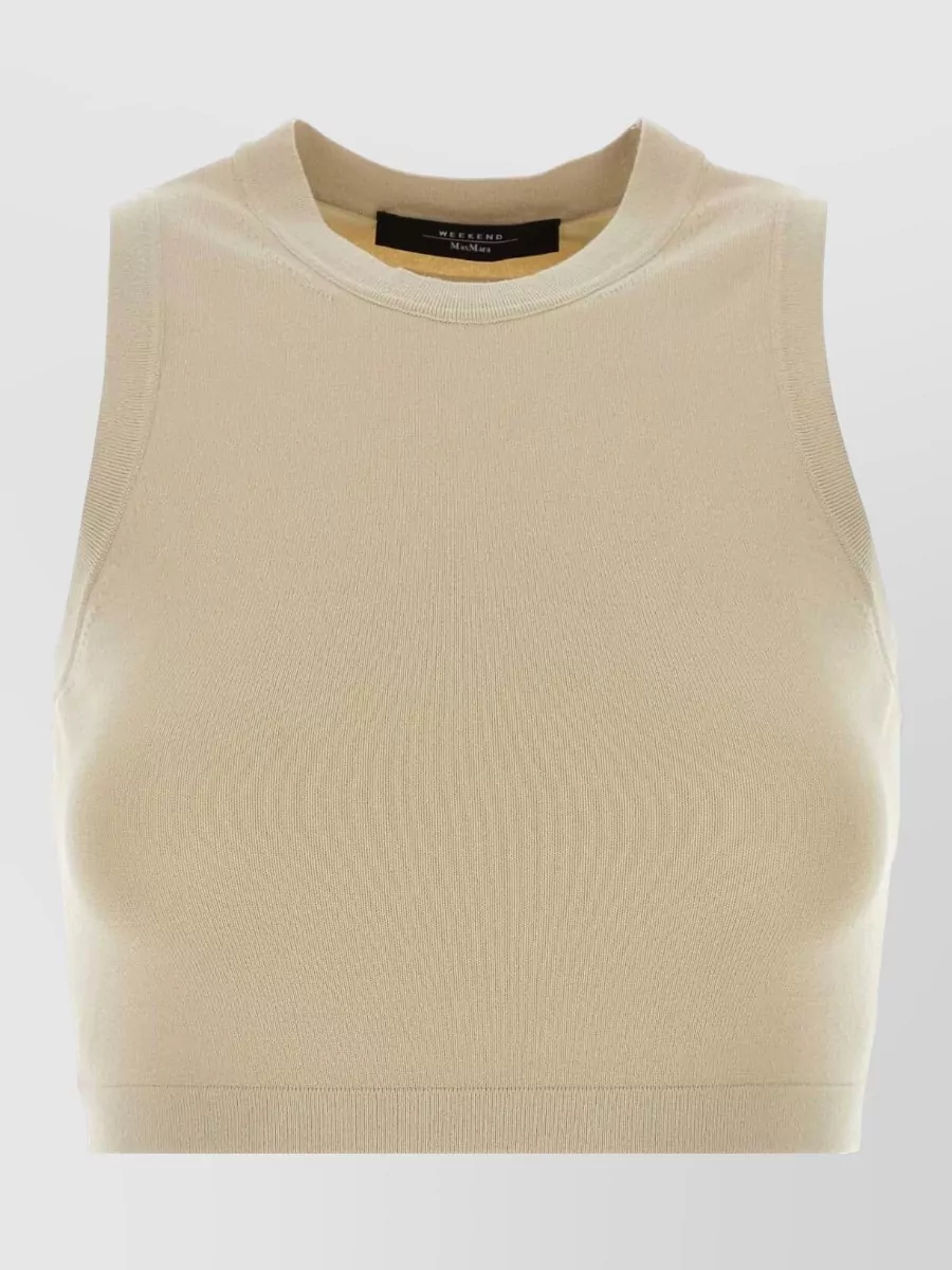 Weekend Max Mara viscose sleeveless crop top
