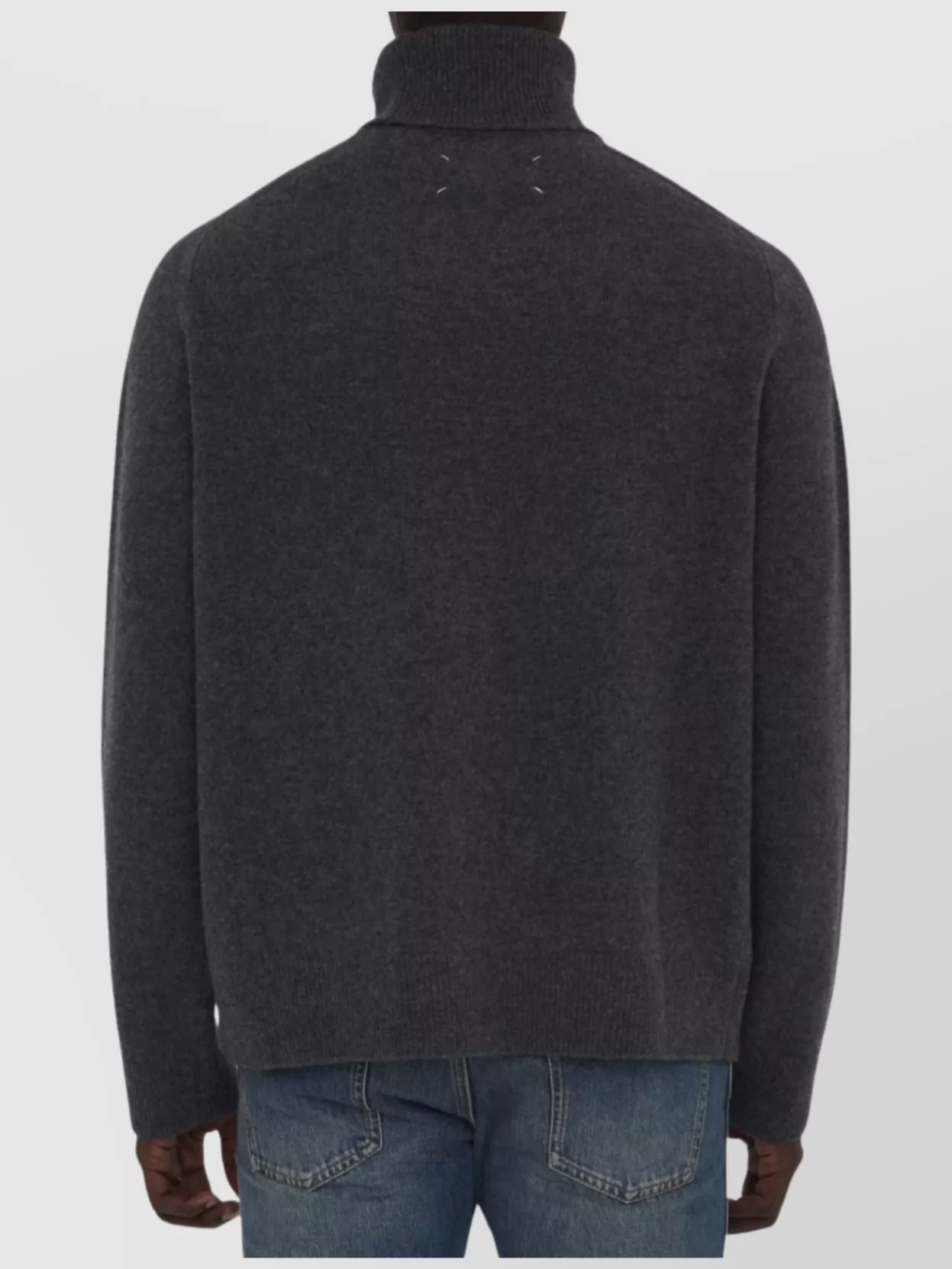 Maison Margiela Wool Turtleneck Jumper With Four Stitches Detail