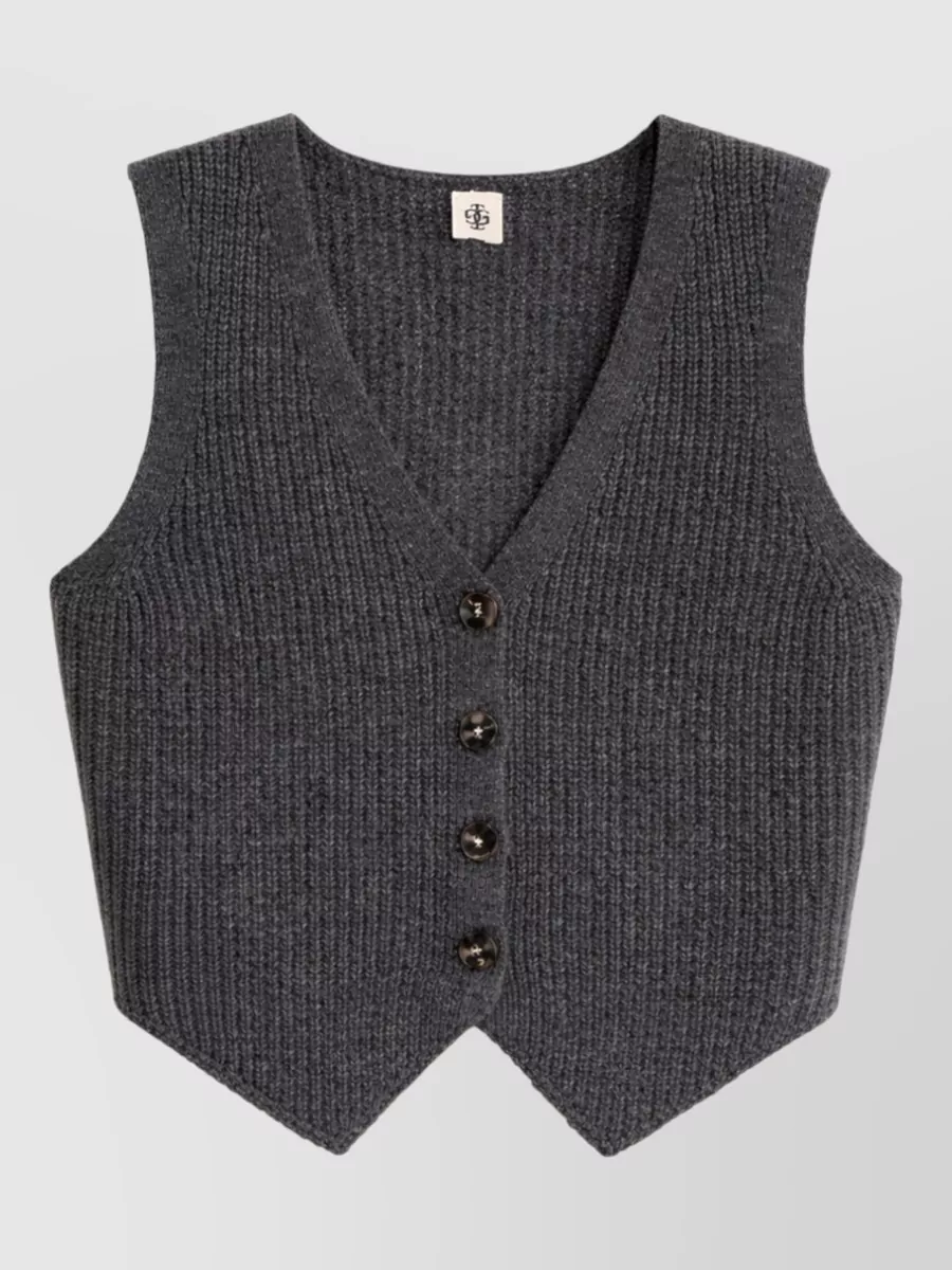 The Garment cashmere cropped knitted vest