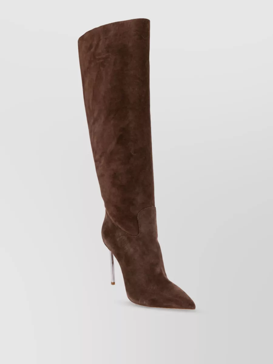 Casadei Leather Knee-High Boots