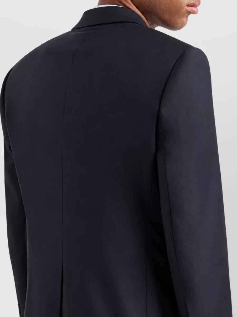 Emporio Armani Wool Single-Breasted Coat