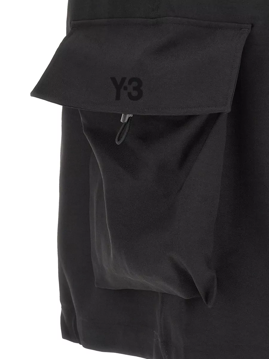 Y-3 Sport Uniform Cargo Shorts Belt Loops Pockets