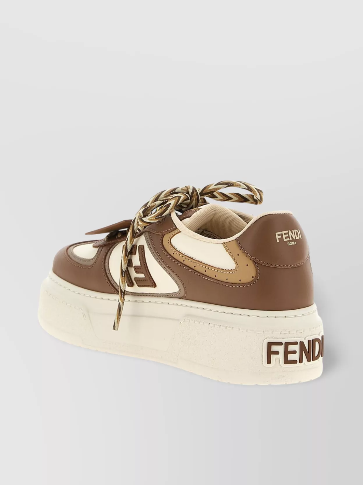 Fendi Sneakers Chunky Sole Contrast Panels