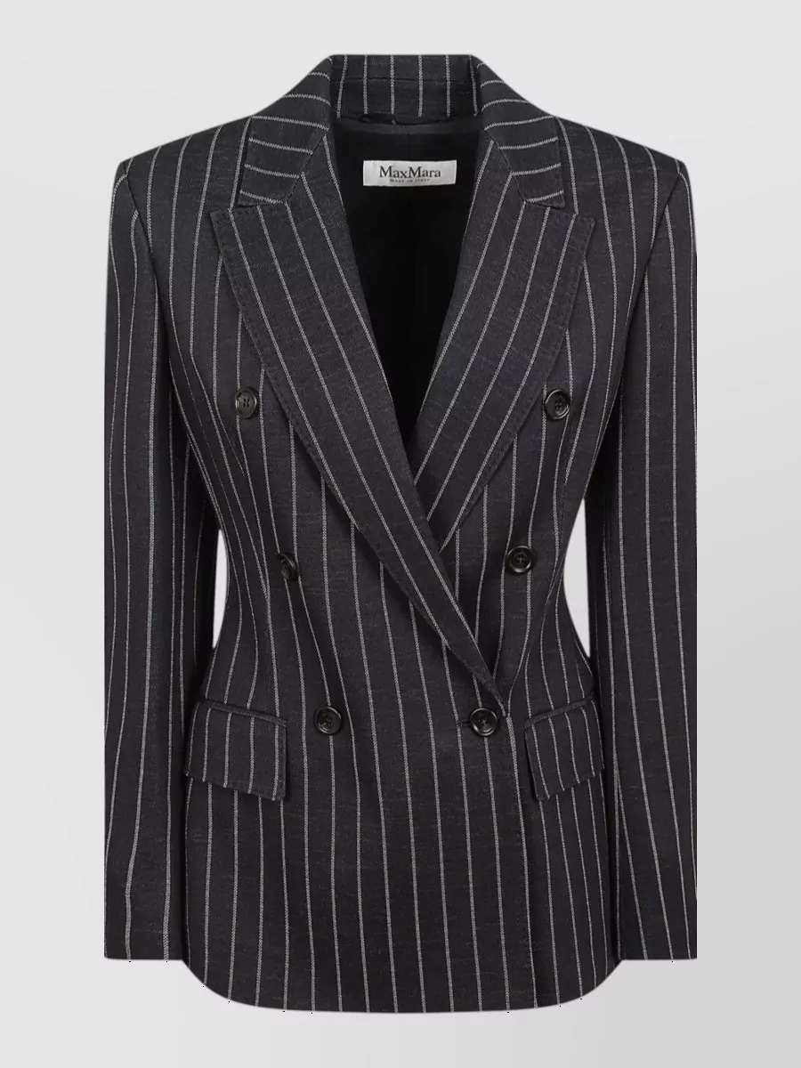 Max Mara pinstripe double-breasted blazer