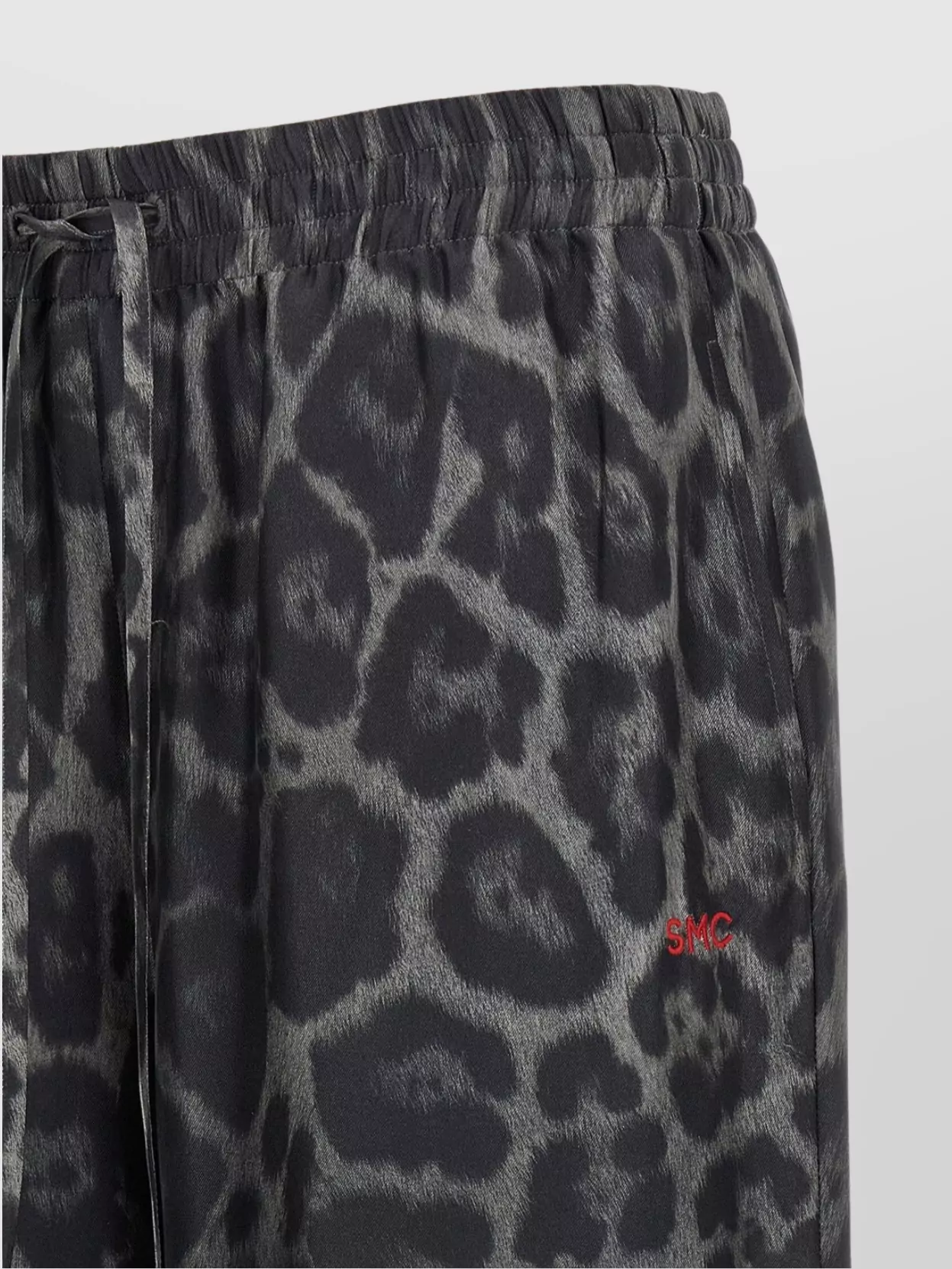 Stella Mccartney Wide Leg Animal Print Trousers With Elastic Waistband