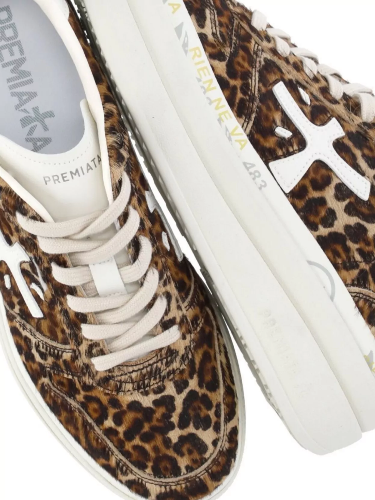Premiata Animal Print Low Top Sneakers For Women