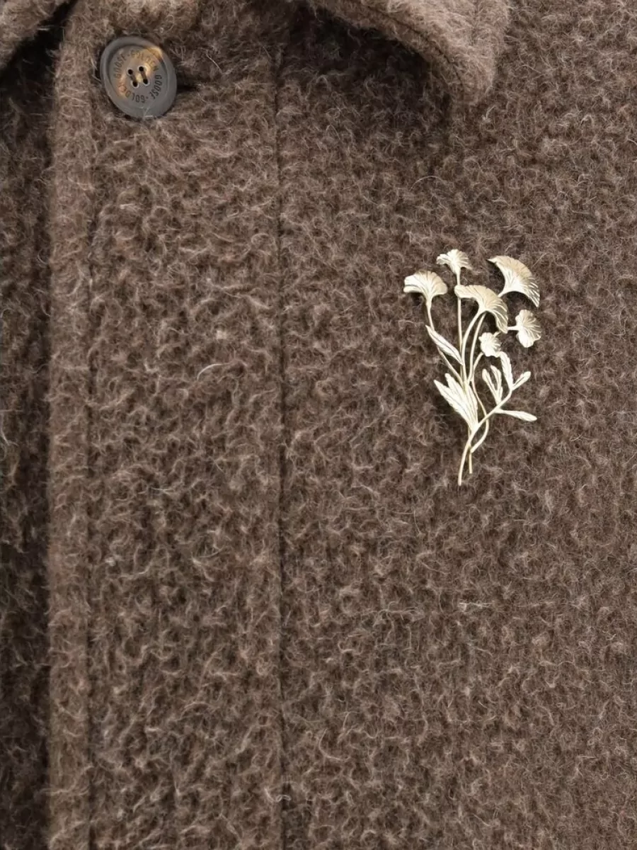 Golden Goose Viscose Single Breasted Coat