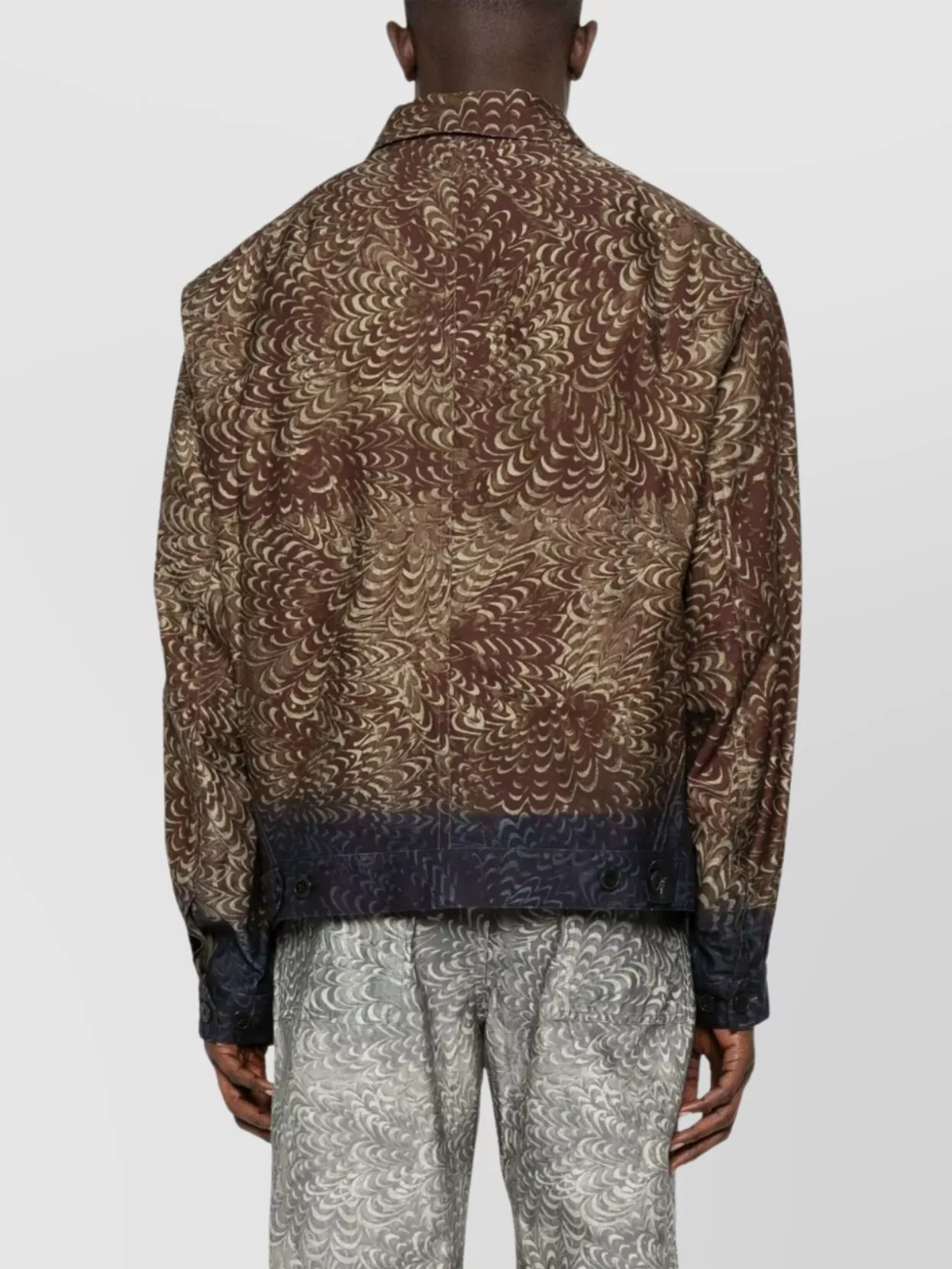 Dries Van Noten Blazer Patterned Multiple Pockets