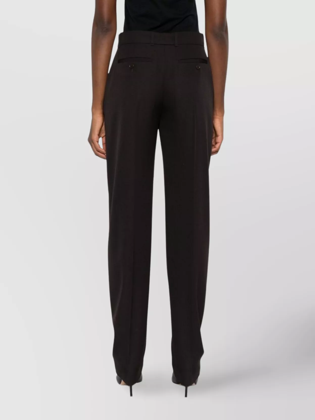 Alexander Mcqueen Wool Trousers With Front Pleats And Pockets