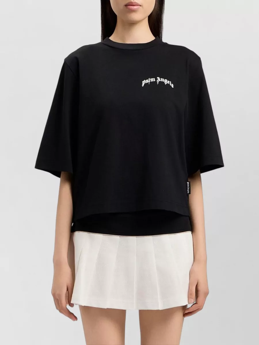 Palm Angels Curved Logo Boxy T-Shirt