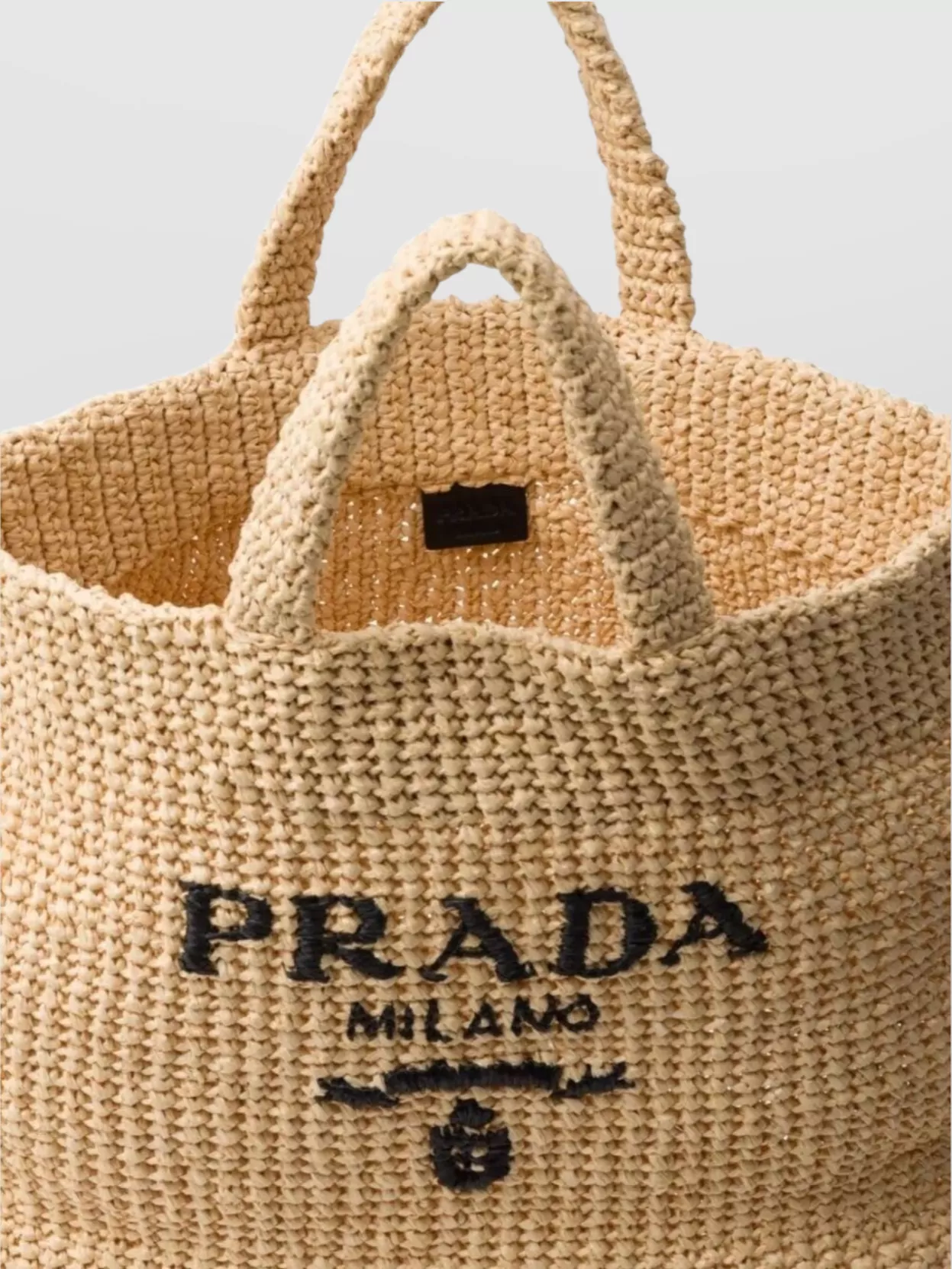 Prada Woven rectangular tote bag | The Fashion Square