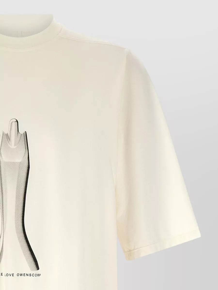 Rick Owens Drkshdw Cotton Oversized Printed Short-Sleeve T-Shirt