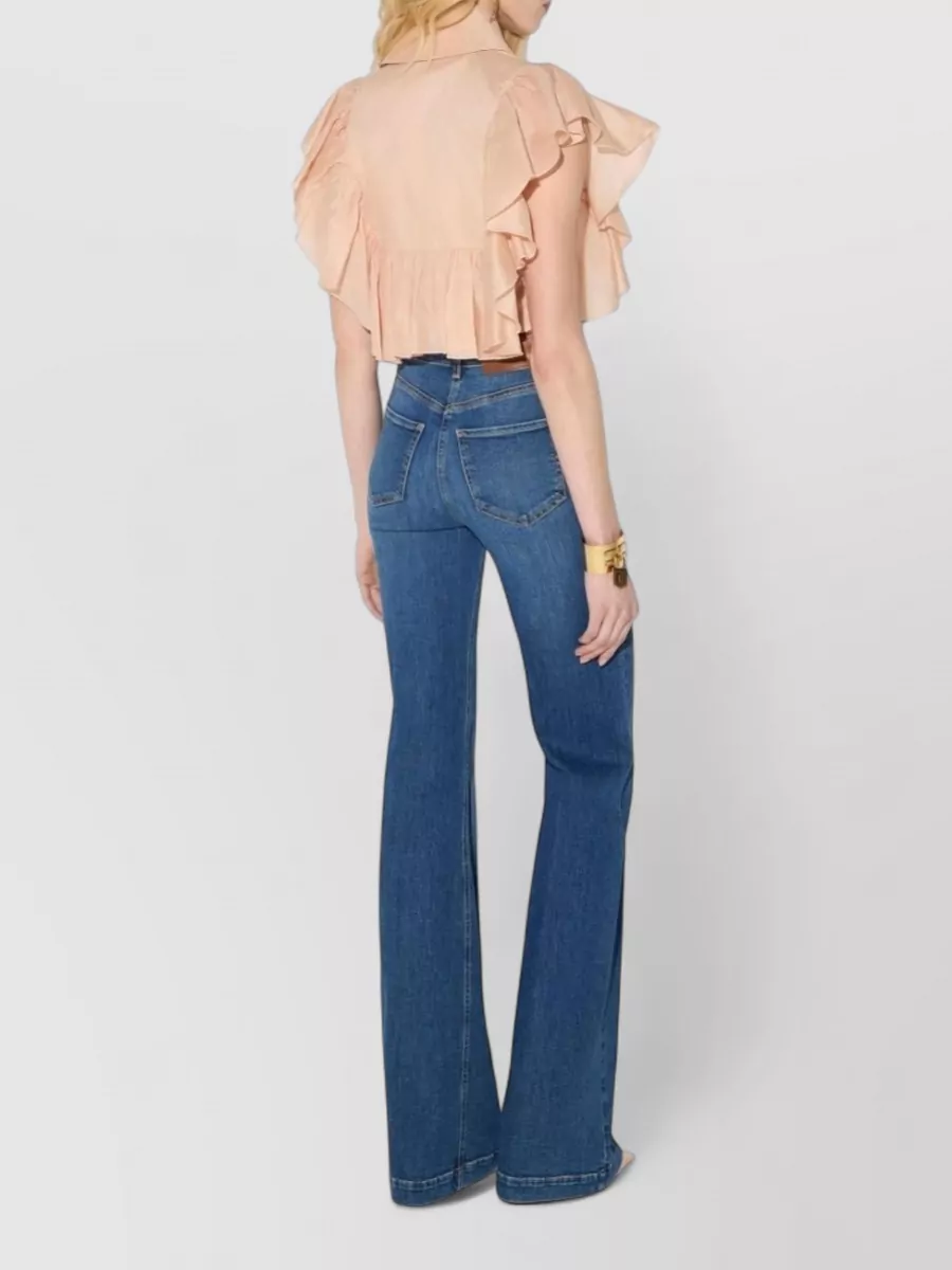 Elisabetta Franchi Flared Denim Jeans