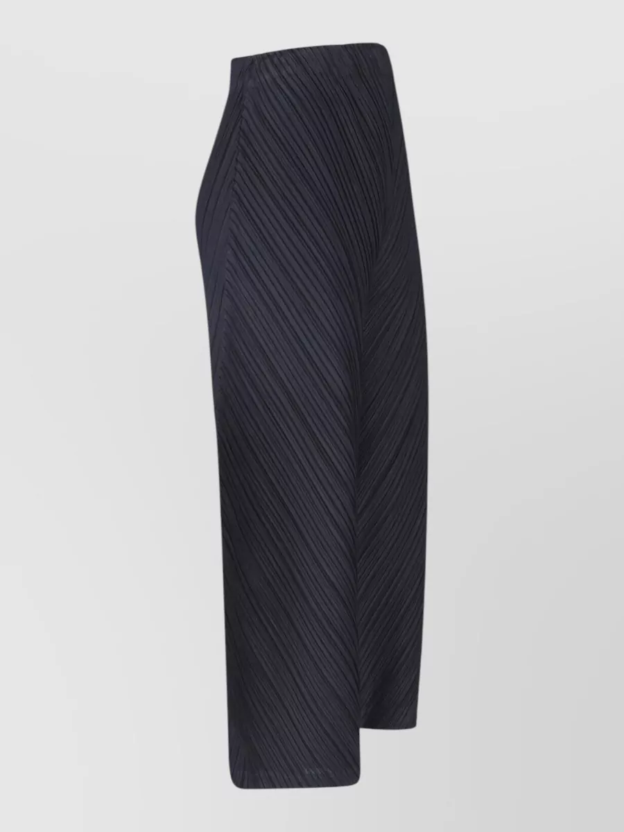 Pleats Please Issey Miyake Pleated tapered wide-leg trousers