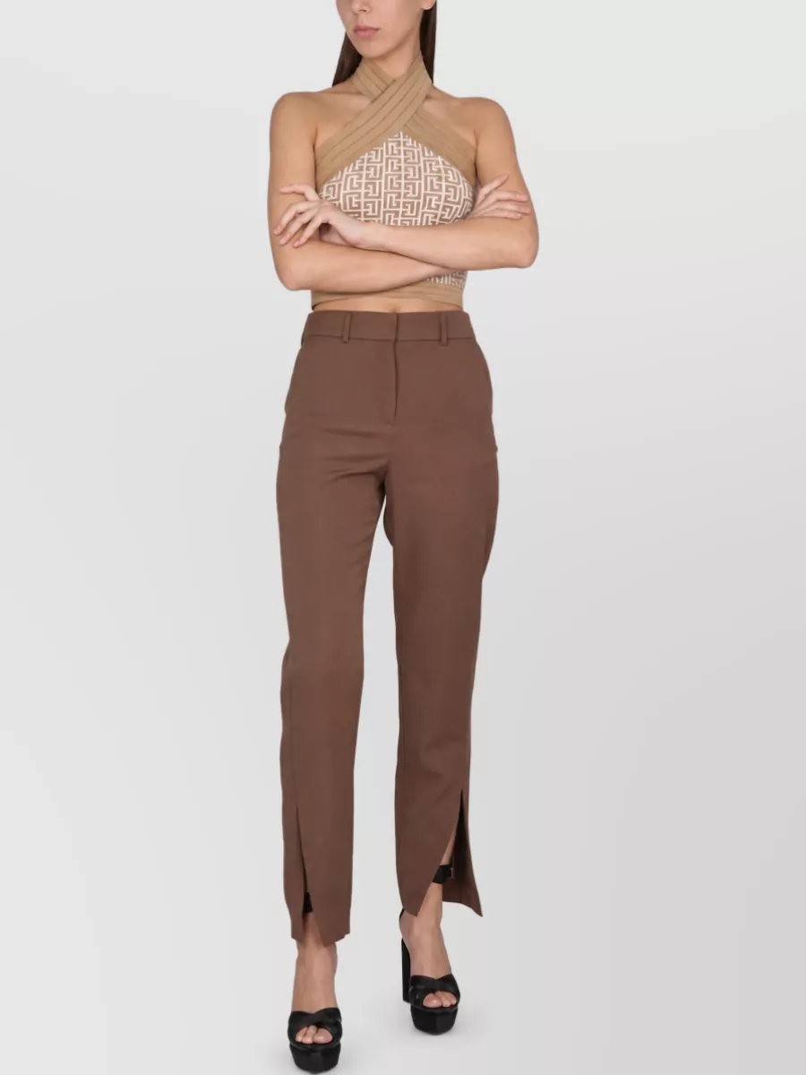 Balmain Wool Tailored Trousers