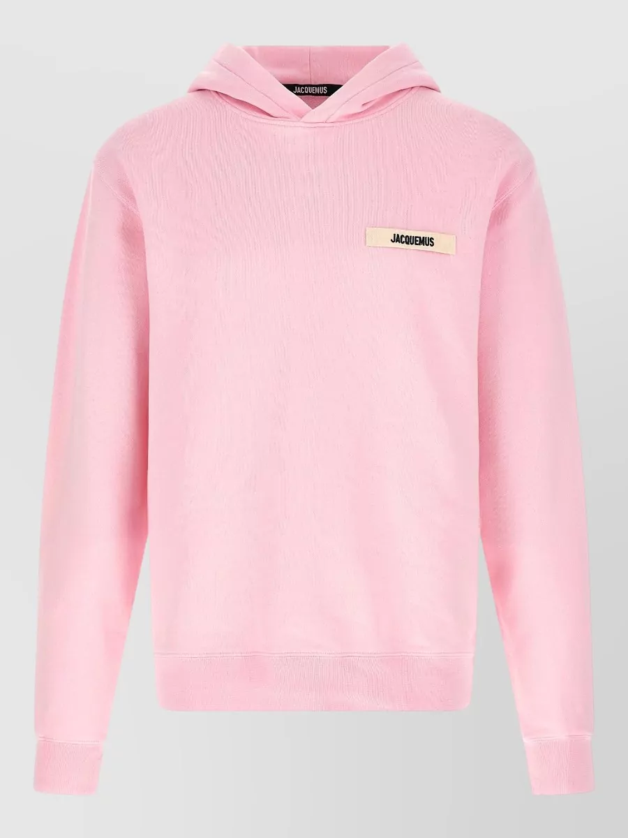 Jacquemus Cotton logo-patch hoodie