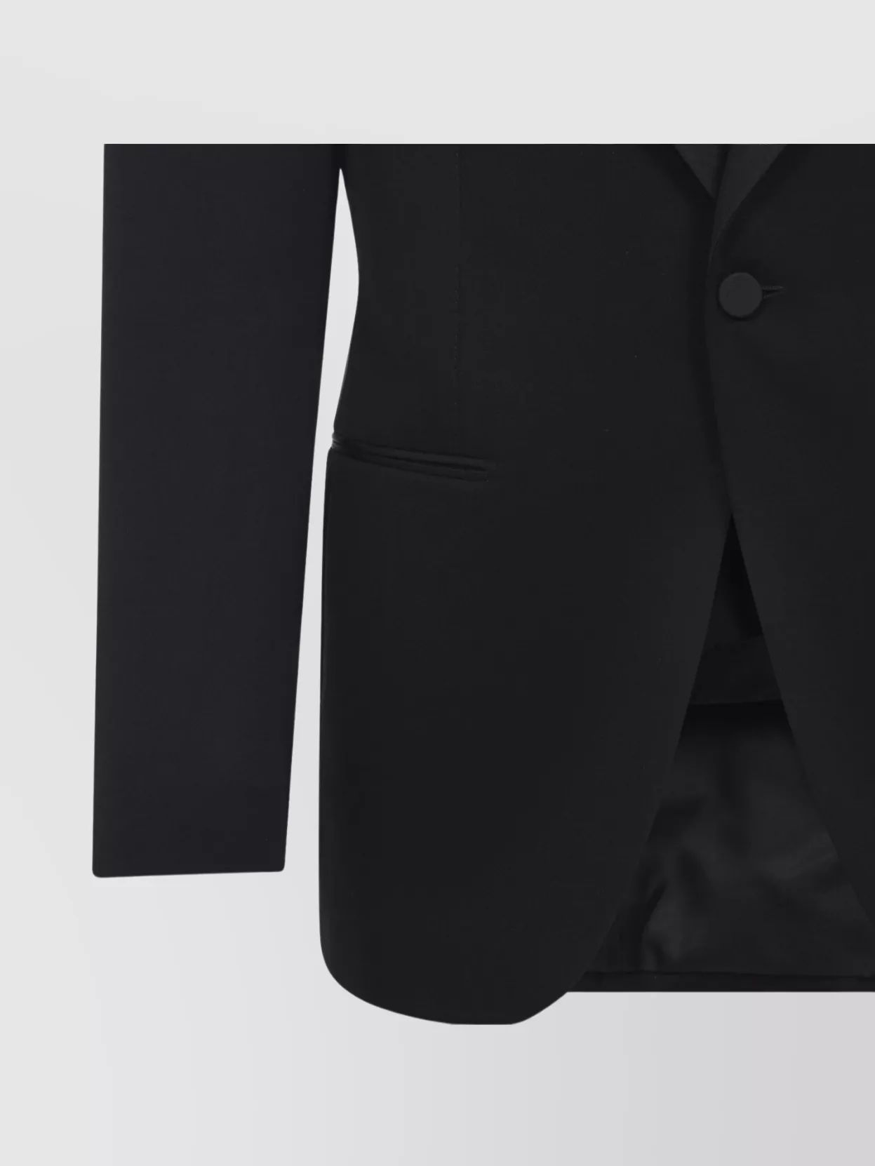 Tom Ford Tuxedo Jacket With Notch Lapel And Pockets In Black