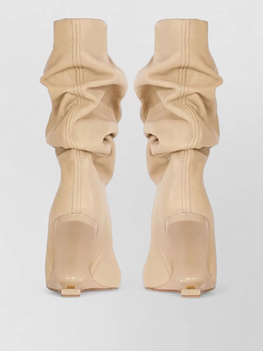 Balmain Leather Ankle Boots