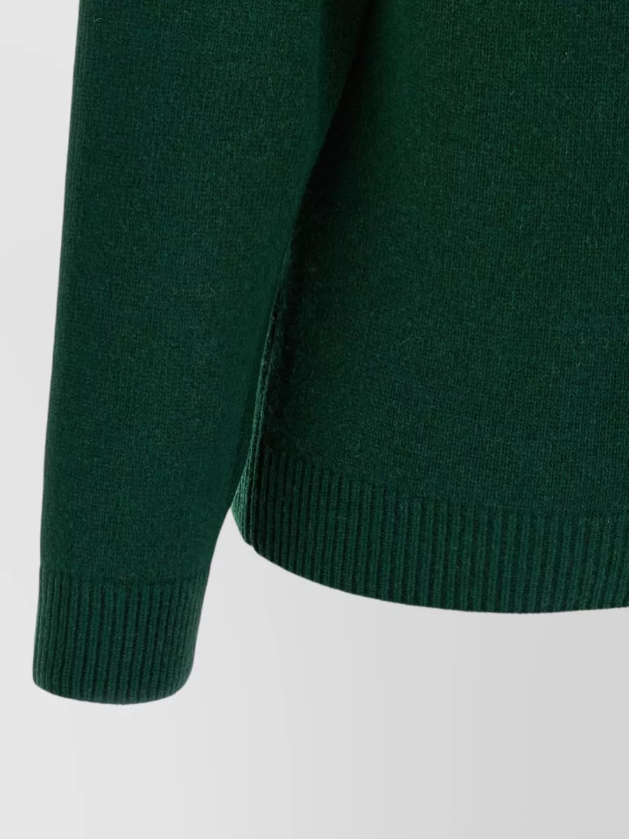 Jw Anderson Wool Logo Embroidered Sweater