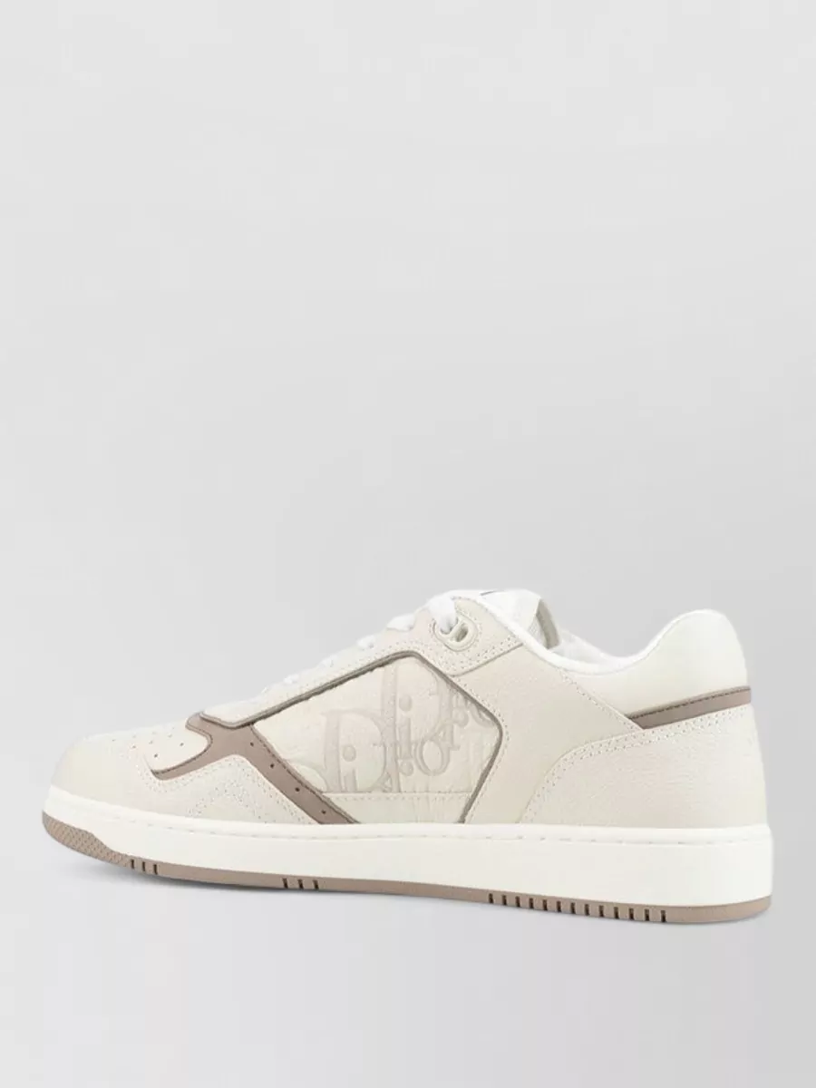 Christian Dior Leather Lace-Up Sneakers